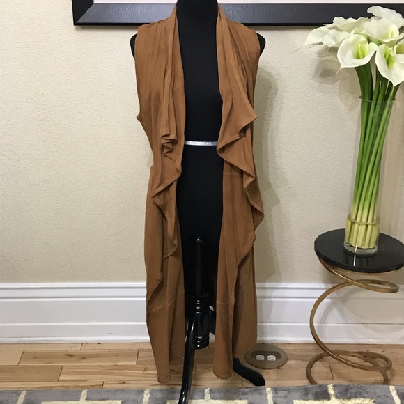 NWT LaMarque Elem Leather Duster Vest - Picture 4 of 7